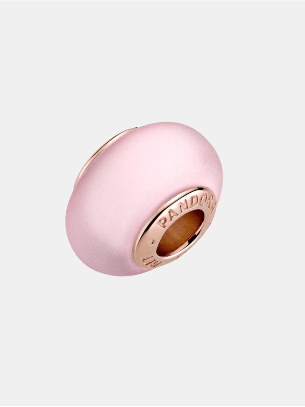 New Pandora Matte Pink Murano Glass Charm - Picture 3 of 3